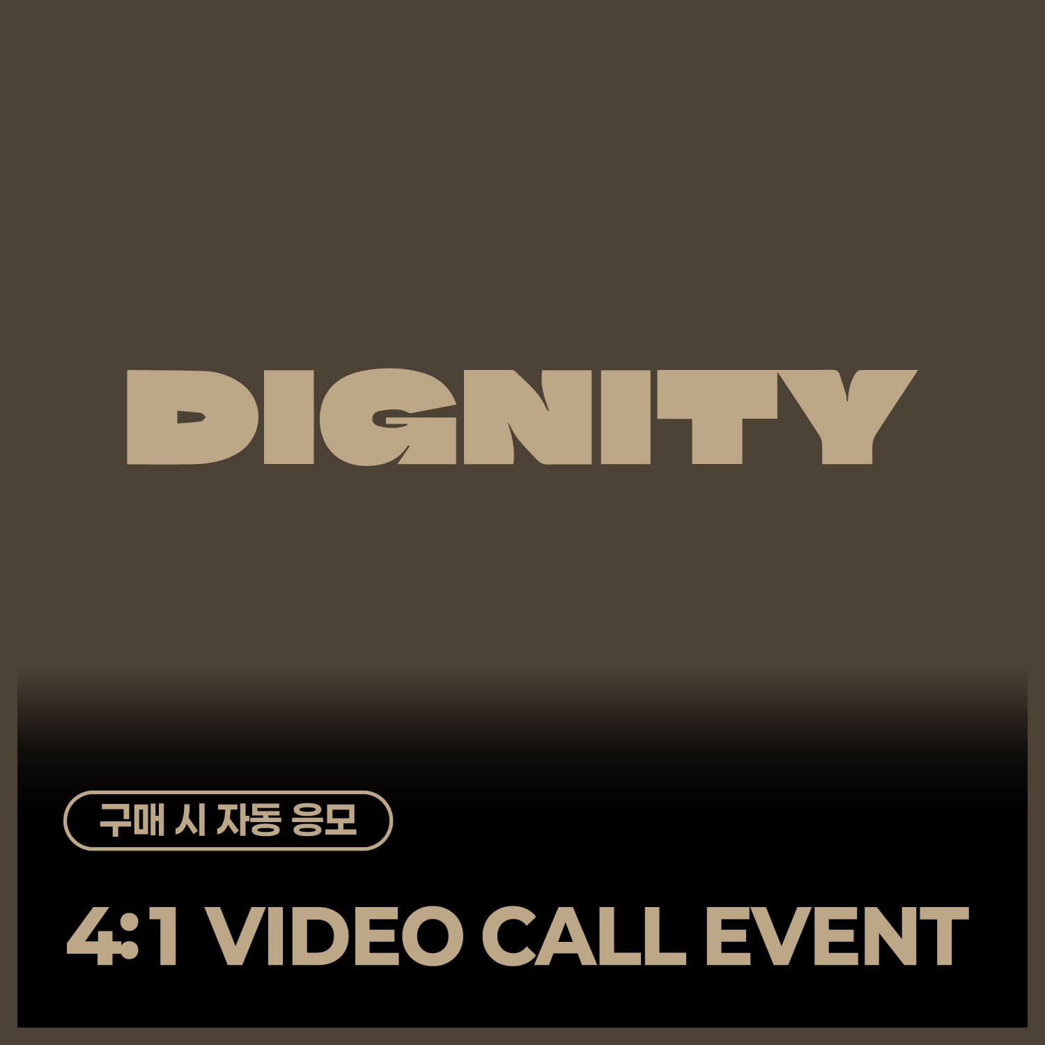 [11/6 4:1 VIDEO CALL EVENT] DIGNITY SPECIAL EVENT