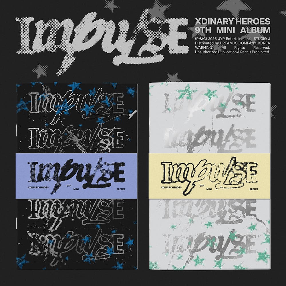 [세트/앨범2종] 엑스디너리 히어로즈 (Xdinary-Heroes) - 미니 9집 IMPULSE (BACKSTAGE Ver. / Band of Outsiders Ver.)