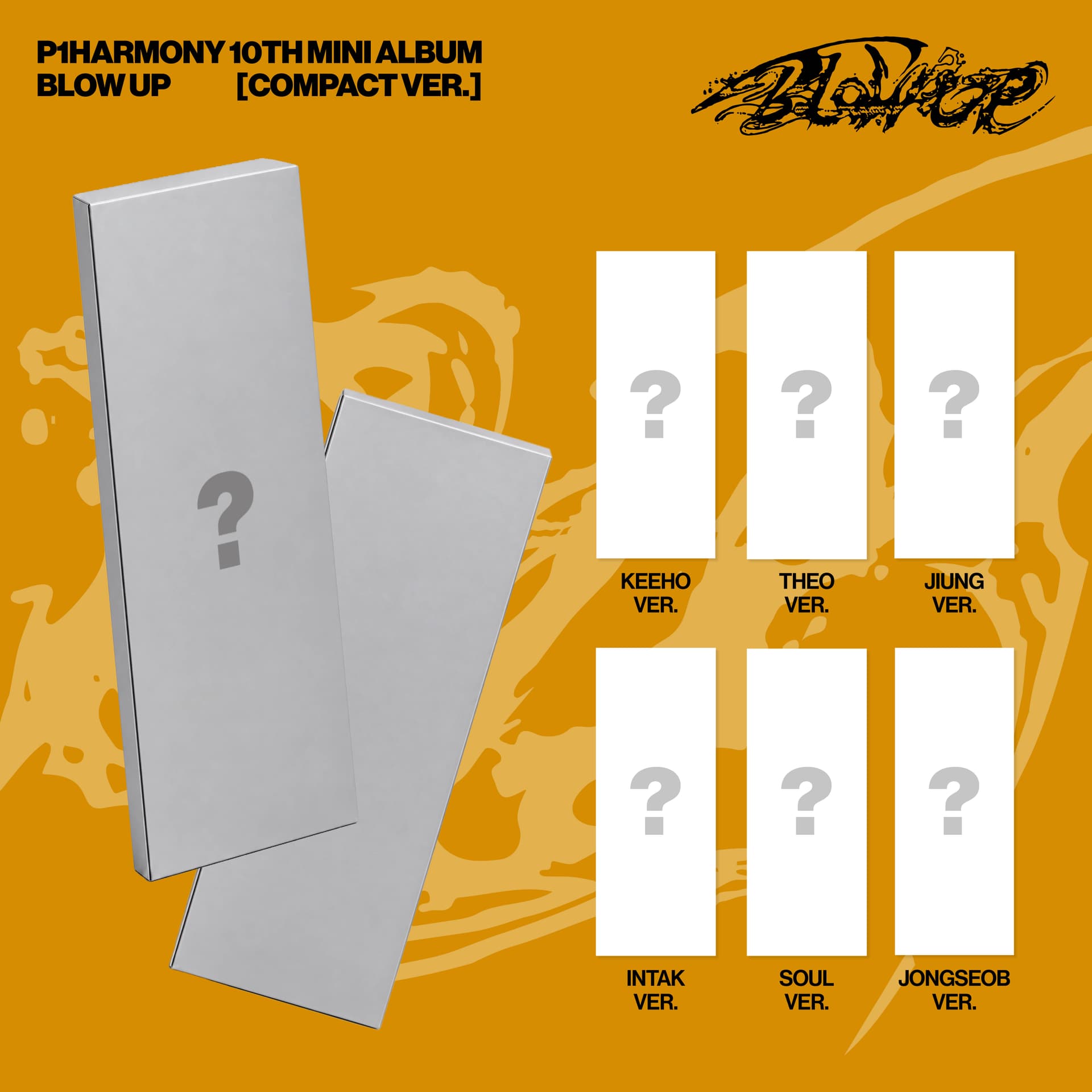 [세트/앨범6종] P1Harmony 10th Mini Album [BLOW UP] (Compact Ver.)
