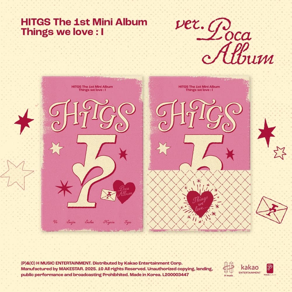 HITGS (힛지스) The 1st Mini Album - Things we love : I (POCA)