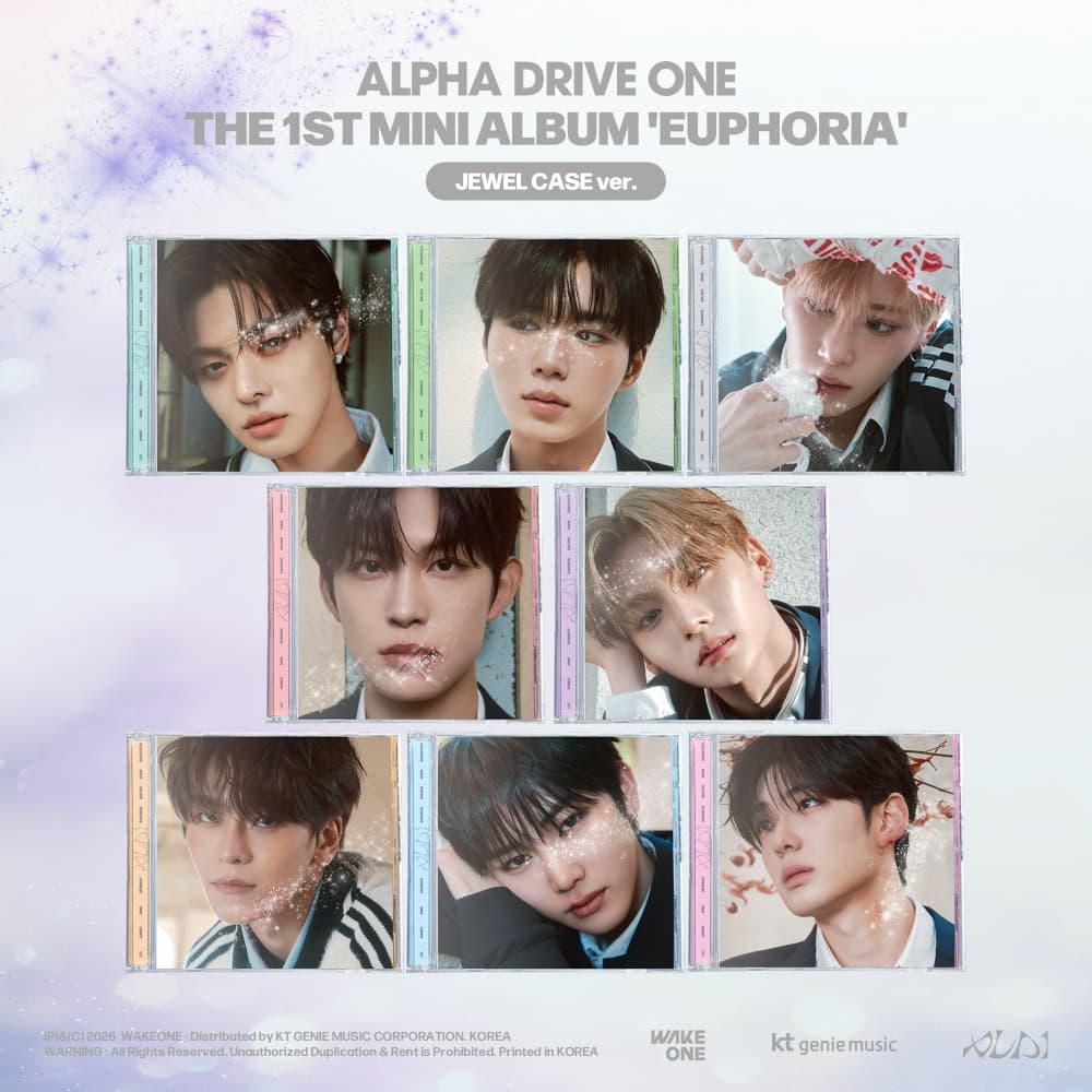 ALPHA DRIVE ONE (알파드라이브원) - THE 1ST MINI ALBUM 'EUPHORIA' (JEWEL CASE ver.) (랜덤)